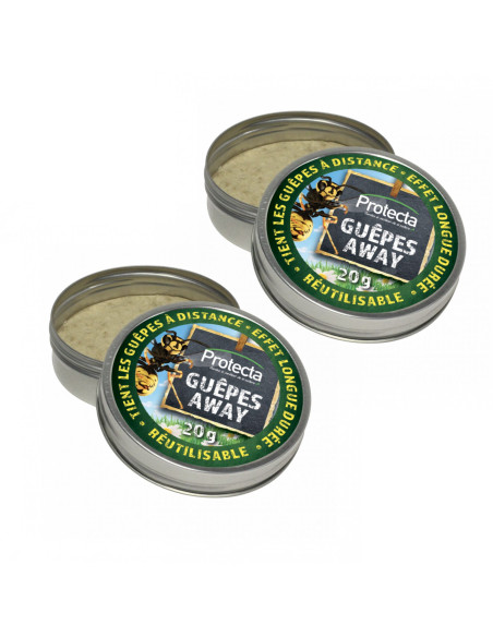 Répulsif Guêpe réutilisable - Guêpes Away Protecta - Lot de 2 boites