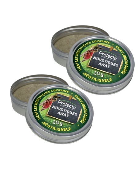 Répulsif Moustique réutilisable - Moustiques Away Protecta - Lot de 2 boites