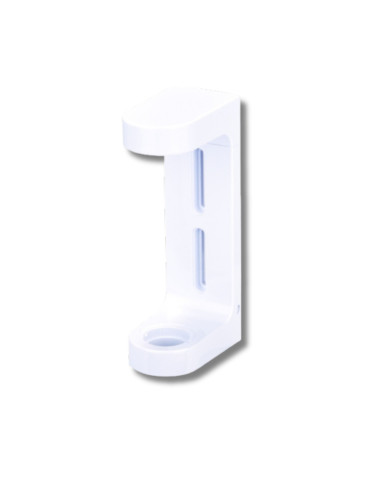 Porte flacon mural en ABS Blanc pour flacons Easy Press de 300ml Avec antivol à clé