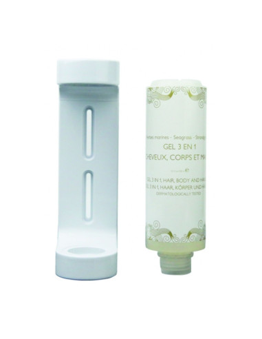 Porte flacon mural en ABS Blanc pour flacons...