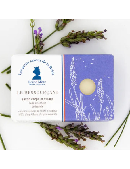 Savon "Le Ressourçant" Huile essentielle de Lavande - 100% Naturel - Made in France