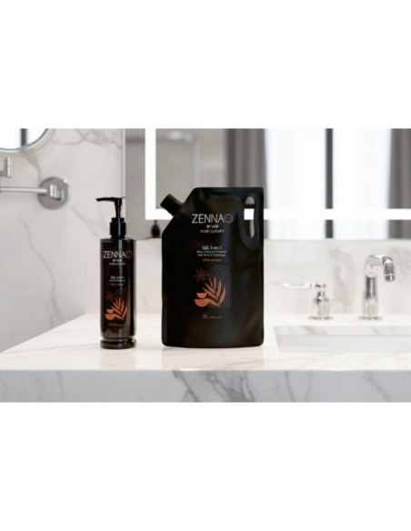 Recharge Gel 2 en 1 Corps, Cheveux, 2 Litres - Cèdre Musqué