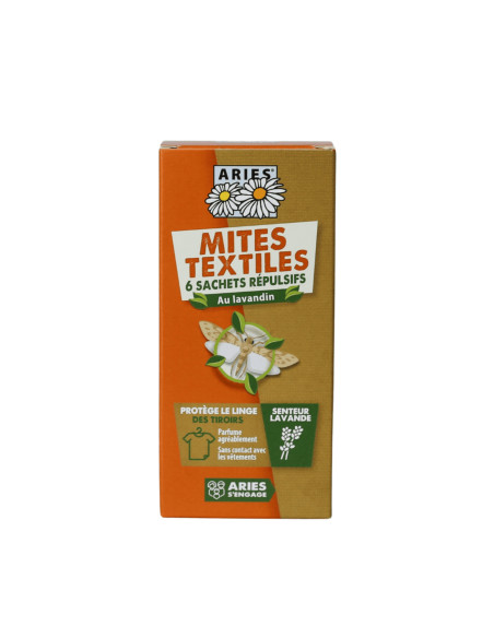 Mites textiles - Sachets protection des tiroirs (x6)