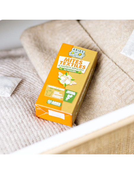 Aries - Mites textiles - Sachets protection des tiroirs (x6)