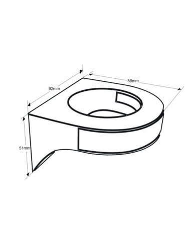 Support Mural Antivol Magnetic Pour 1 Flacon...