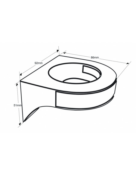 Support Mural Antivol Magnetic Pour 1 Flacon Eco Design 400ml - 2 Couleurs