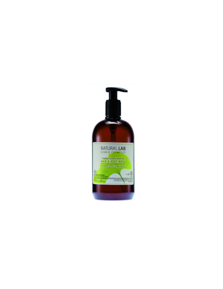 Flacon pompe Gel 3 en 1 Eco Bio - Natural Lab - 500 ml Thé Bergamote