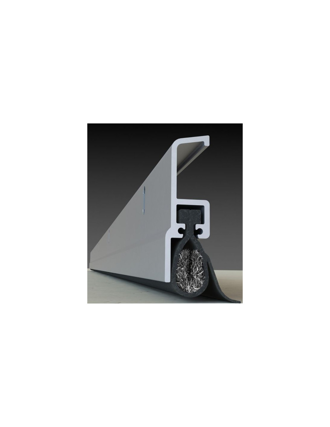 Balai de porte anti-rongeurs Xcluder profilé aluminium bas
