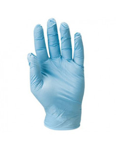Gant nitrile bleu sans poudre, lot de 10 pièces soit 5...