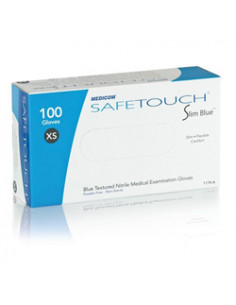 Gant nitrile bleu sans poudre, lot de 100 pièces soir 50... 2