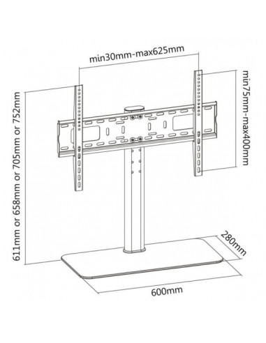 Support Base pour TV et Moniteur 32" à 55"