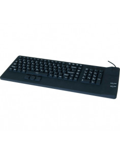 Clavier avec trackpad en silicone rigide étanche USB 2