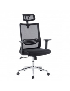 Chaise de bureau avec appui tête à haut dossier et base...