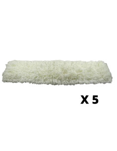 Mop microfibres Blanche Polti - Lot de 5