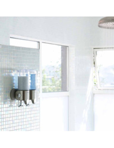 Distributeur de Savon Mural - Double Pompe - 2 x 444ml -... 2