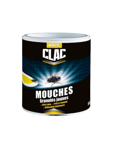 Mouch' Clac - Granulés jaunes anti-mouches - 500 Grammes