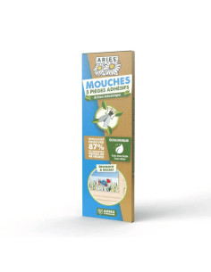 Aries - Pièges à Mouches adhésifs vitres - Lot de 5